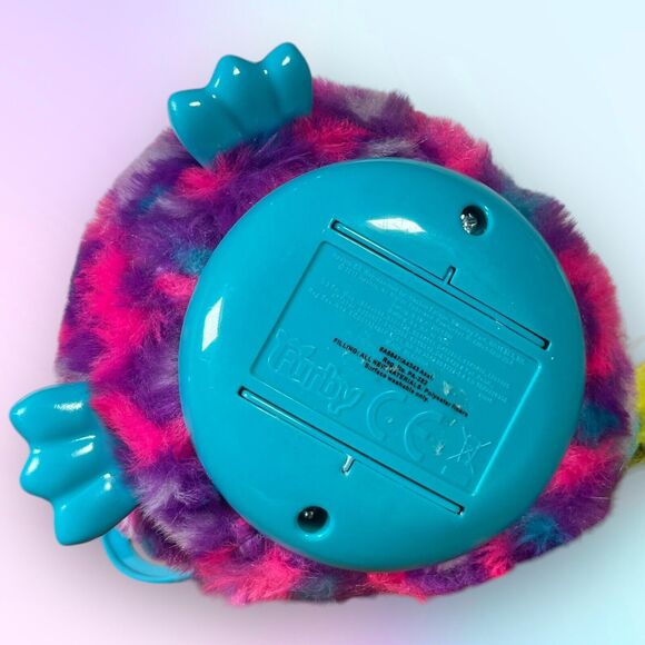 2012 Hasbro Furby Boom Purple Pink & Blue Teal Hearts Talking *Tested & Working - Picture 15 of 16